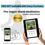 Vegan Heart Tie-Dye Unisex Hoodie | Blue Pink Nebula